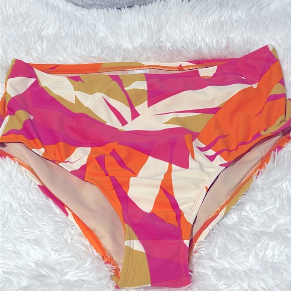 🆕 🩱 Kona Sol Multi Geometric Pattern Swim Bottom - NWT - 14/16 full coverage - Picture 3 of 6